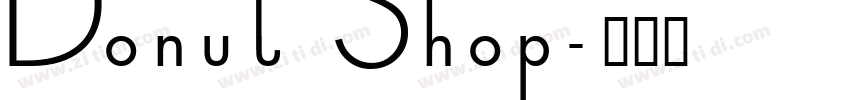 Donut Shop字体转换
